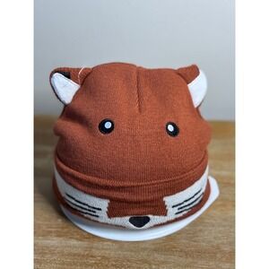 Julie Joe Fox‎ Face Beanie Hat Brown Acrylic Knit Rocky Mountain National Park